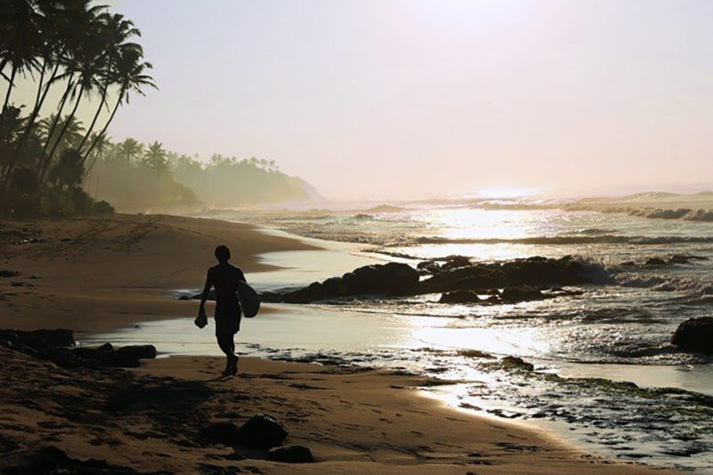 Surf en la playa